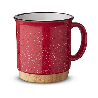 Promo Goods  CM230 15oz Campfire Mug With Bamboo B in Red front view