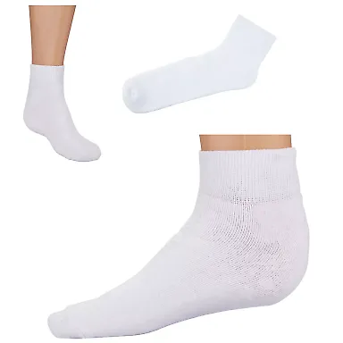 Promo Goods  AP600 Ankle Socks in White front view