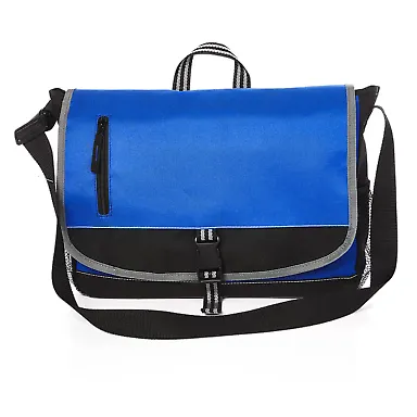 Promo Goods BG700 Cutting Edge Laptop Messenger in Reflex blue front view
