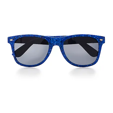 Promo Goods  SG107 Campfire Sunglasses in Reflex blue front view
