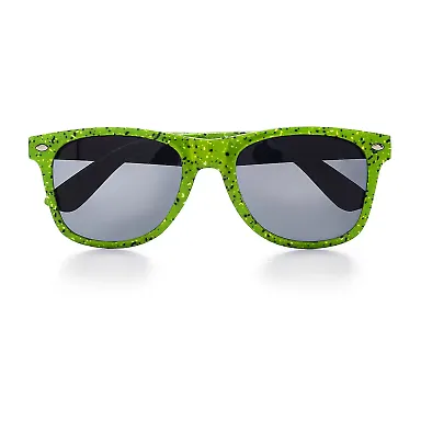 Promo Goods  SG107 Campfire Sunglasses in Lime green front view