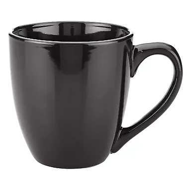 Promo Goods  CM102 15oz Bistro Style Ceramic Mug in Black front view