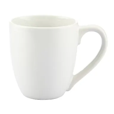 Promo Goods  CM102 15oz Bistro Style Ceramic Mug in White front view