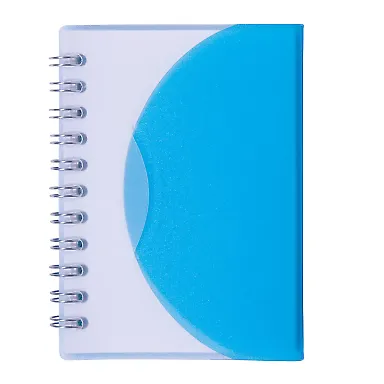 Promo Goods  NB106 Spiral Curve Notebook in Translucent blue front view