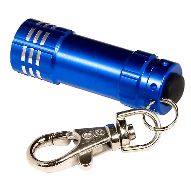 Promo Goods  PL-3873 Micro 3 Led Torch-Key Holder in Blue front view