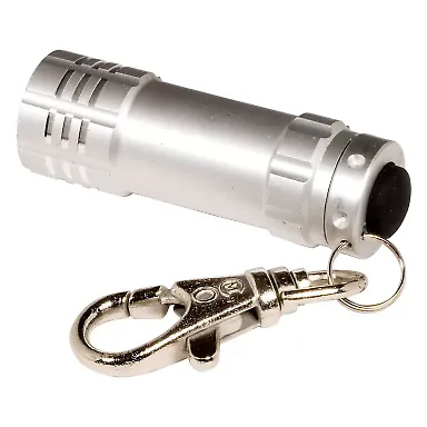 Promo Goods  PL-3873 Micro 3 Led Torch-Key Holder in Silver front view