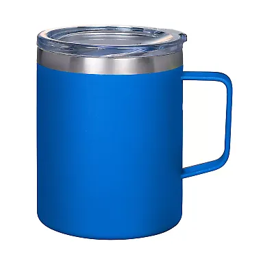 Promo Goods MG407 12oz Vacuum Insulated Coffee Mu in Reflex blue front view