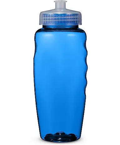 Promo Goods PL-0563 30oz Polyclear™ Gripper Bot in Translucent blue front view