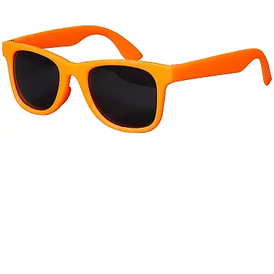 Promo Goods  SG110 Youth Single-Tone Matte Sunglas in Orange front view