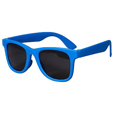 Promo Goods  SG110 Youth Single-Tone Matte Sunglas in Blue front view