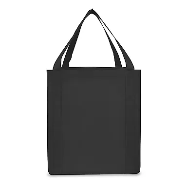 Promo Goods  BG80 Saturn Jumbo Non-Woven Grocery T in Black front view