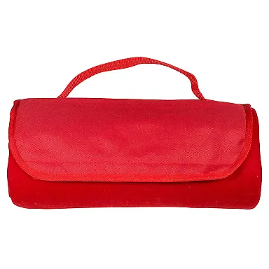 Promo Goods LT-3618 Roll Up Blanket in Red front view