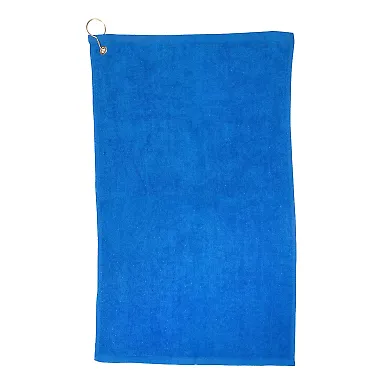 Promo Goods  TW101 Golf Towel With Grommet And Hoo in Reflex blue front view