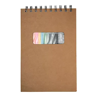 Promo Goods  TY510 Notebook With Colored Pencils in Natural front view