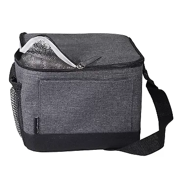 Promo Goods  LT-3938 Strand Snow Canvas Lunch Bag in Gray front view