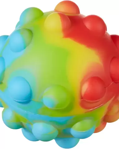 Promo Goods  TY445 Tie Dye Push Pop Ball in Reactive rainbow front view