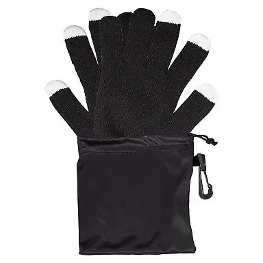 Promo Goods  IT145 Touchscreen-Friendly Gloves In  in Black front view