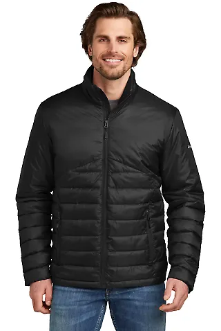 Eddie Bauer EB510  Quilted Jacket in Deepblack front view