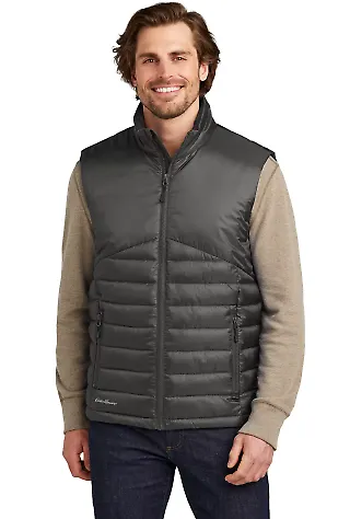 Eddie Bauer EB512  Quilted Vest in Irongate front view