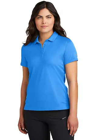 Nike NKDX6685  Ladies Victory Solid Polo in Ltphoblue front view