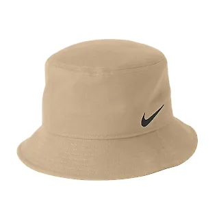 Nike NKBFN6319  Swoosh Bucket Hat in Khaki front view