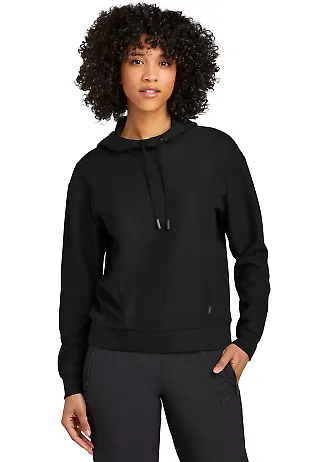 Ogio LOG162 OGIO   Ladies Revive Hoodie in Blacktop front view