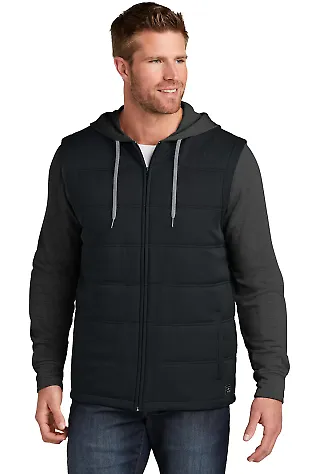 Travis Mathew TM1MZ336 TravisMathew Tides Up Hoode in Blk/blkhtr front view