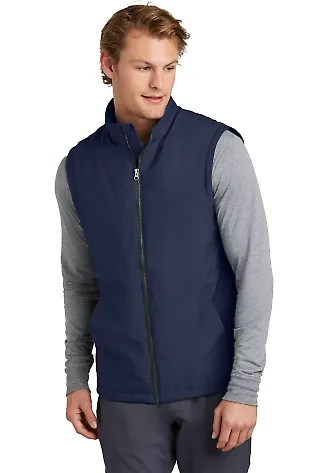 Sport Tek JST57 Sport-Tek Insulated Vest in Truenavy front view
