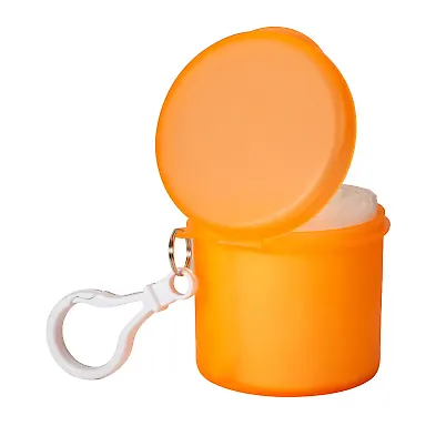 Promo Goods OD101 Poncho In Carabiner Case in Orange front view
