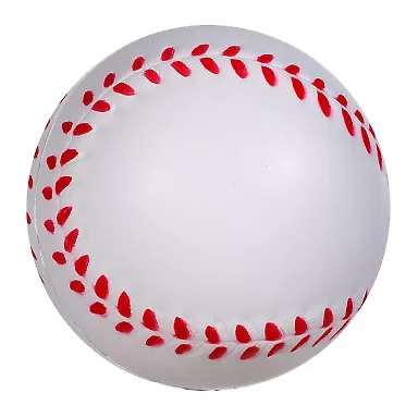 Promo Goods  PL-0721 Baseball Super Squish Stress  in White front view