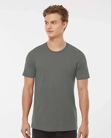 Tultex 602 Combed Cotton T-Shirt in Charcoal grey front view