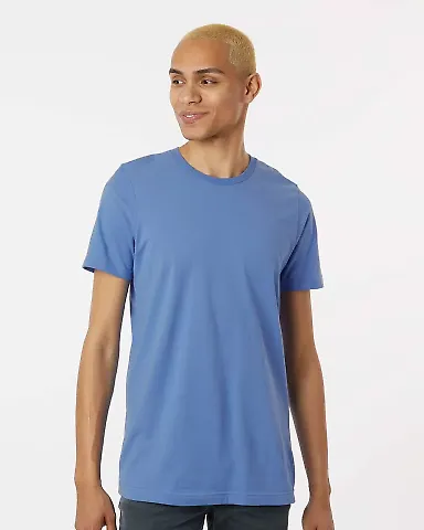 Tultex 602 Combed Cotton T-Shirt in Columbia blue front view