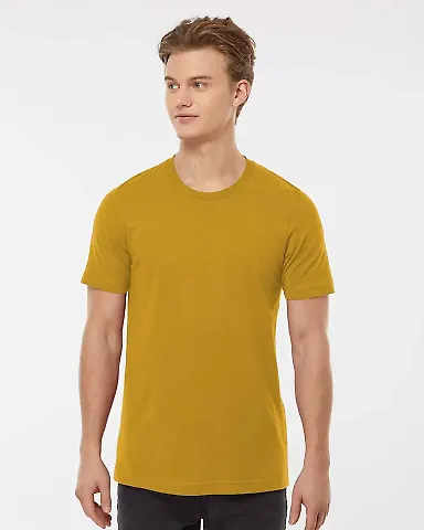 Tultex 602 Combed Cotton T-Shirt in Mustard front view