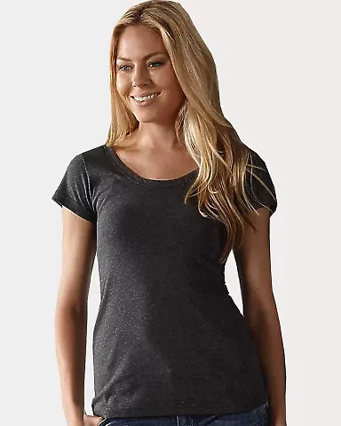 In Your Face Apparel A22 Women's Reverse Scoop T-Shirt Catalog front view