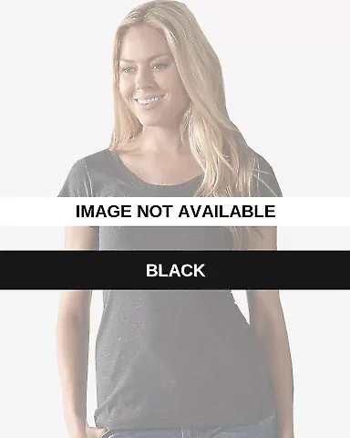 In Your Face Apparel A22 Women's Reverse Scoop T-S Black front view