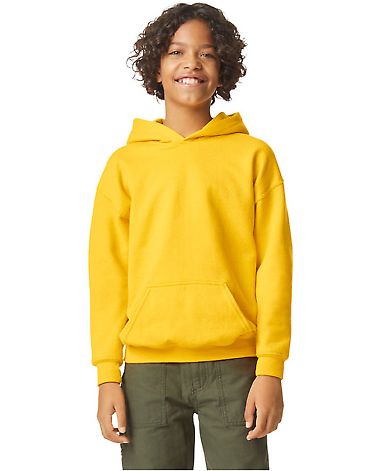 Gildan SF500B Youth Softstyle Midweight Fleece Hoo in Daisy front view