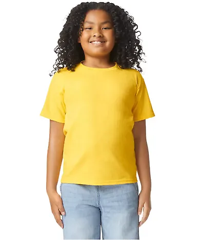 Gildan G670B Youth Softstyle CVC T-Shirt in Daisy mist front view