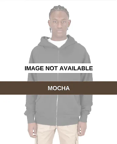 Shaka Wear SHGDZ Men's Garment Dye Double-Zip Hood MOCHA front view