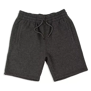 Shaka Wear SHFJS Men's Fleece Jogger Short in C grey front view