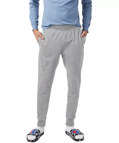 Champion Clothing P950 Powerblend® Sweatpants wit in Light steel front view
