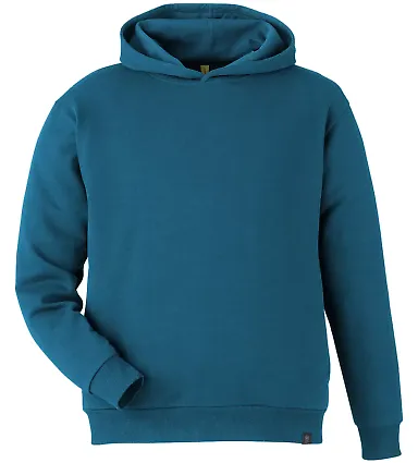 econscious EC5300 Unisex Reclaimist Pullover Hood in Tidal blue front view