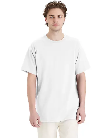 Hanes 5280T Essential-T Tall T-Shirt in White front view
