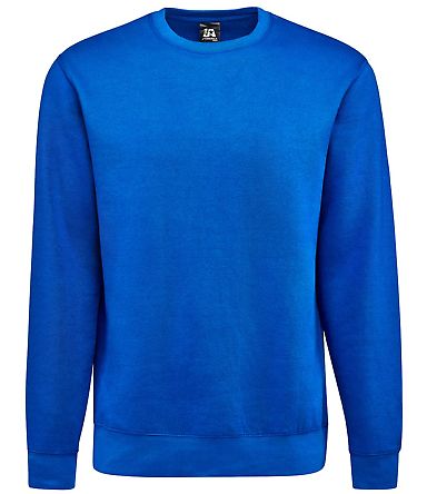 J America 8721 BTB Fleece Crewneck Sweatshirt in Royal front view
