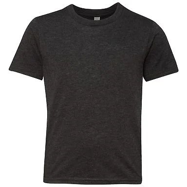 Next Level 6310 Boy's Tri-Blend Crew in Vintage black front view