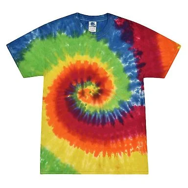 H1000 Tie-Dyes Adult Tie-Dyed Cotton Tee in Moondance front view