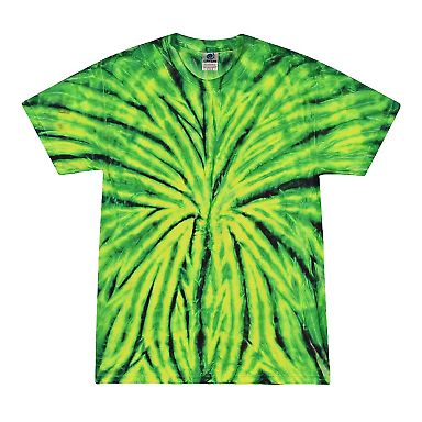 H1000 Tie-Dyes Adult Tie-Dyed Cotton Tee in Wild spider front view