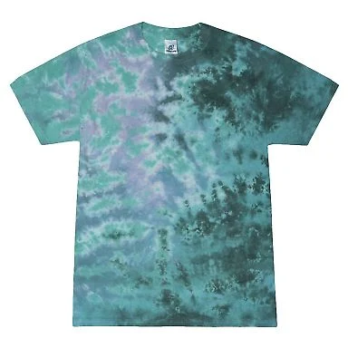 H1000 Tie-Dyes Adult Tie-Dyed Cotton Tee in Zero g front view