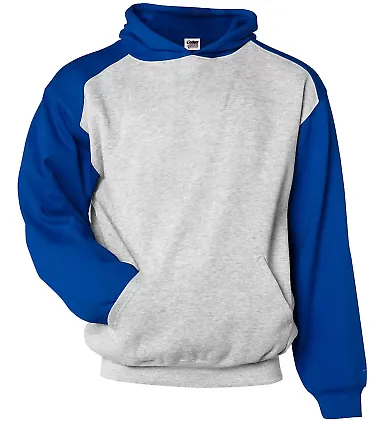 Badger Sportswear 2449 Youth Sport Athletic Fleece in Oxford/ royal front view