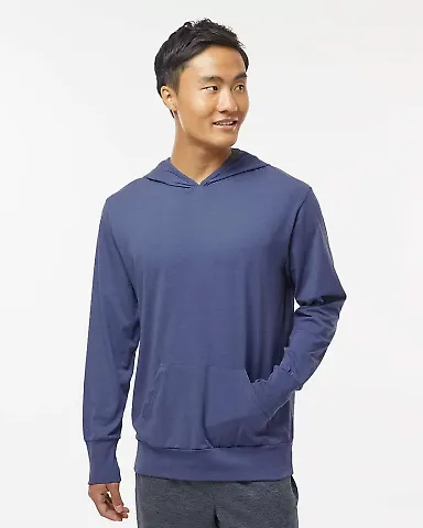 Kastlfel 4022 RecycledSoft™ Hooded Long Sleeve T in Vintage royal front view