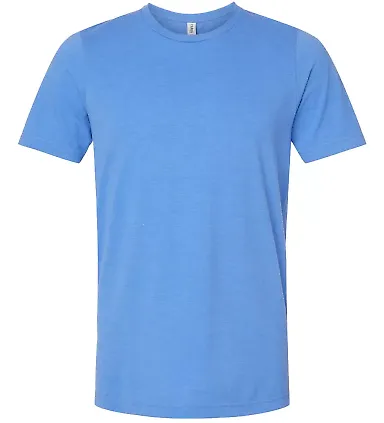 Tultex 602CVC Combed CVC T-Shirt in Heather columbia blue front view